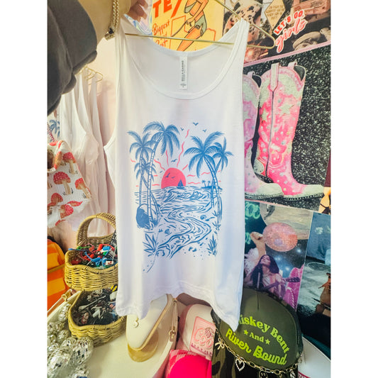 Retro Beach Tank | Bella Canvas