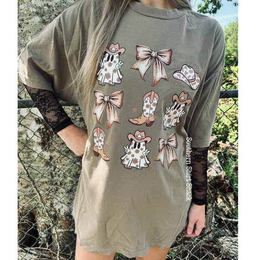 Western Ghouls Halloween | Espresso CC tee