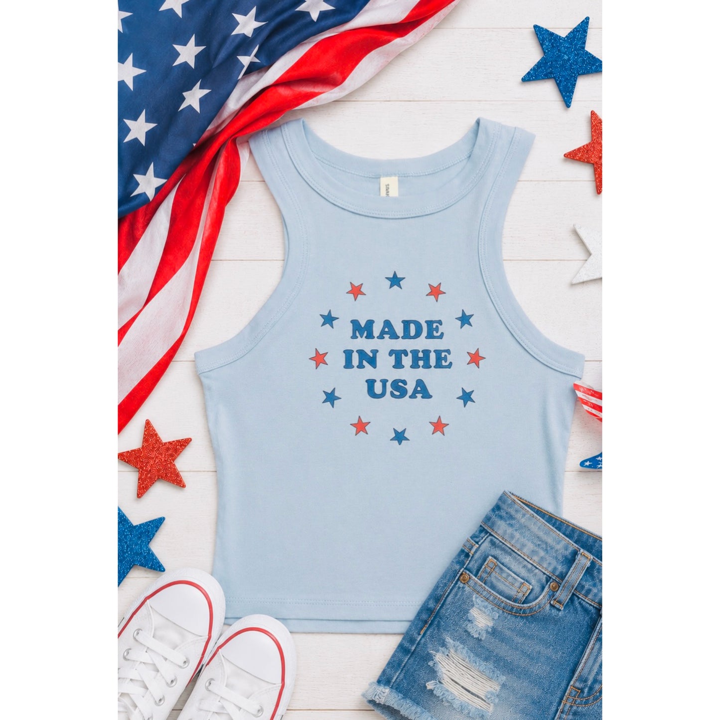 Made in the USA Cropped Tank | Bella Canvas