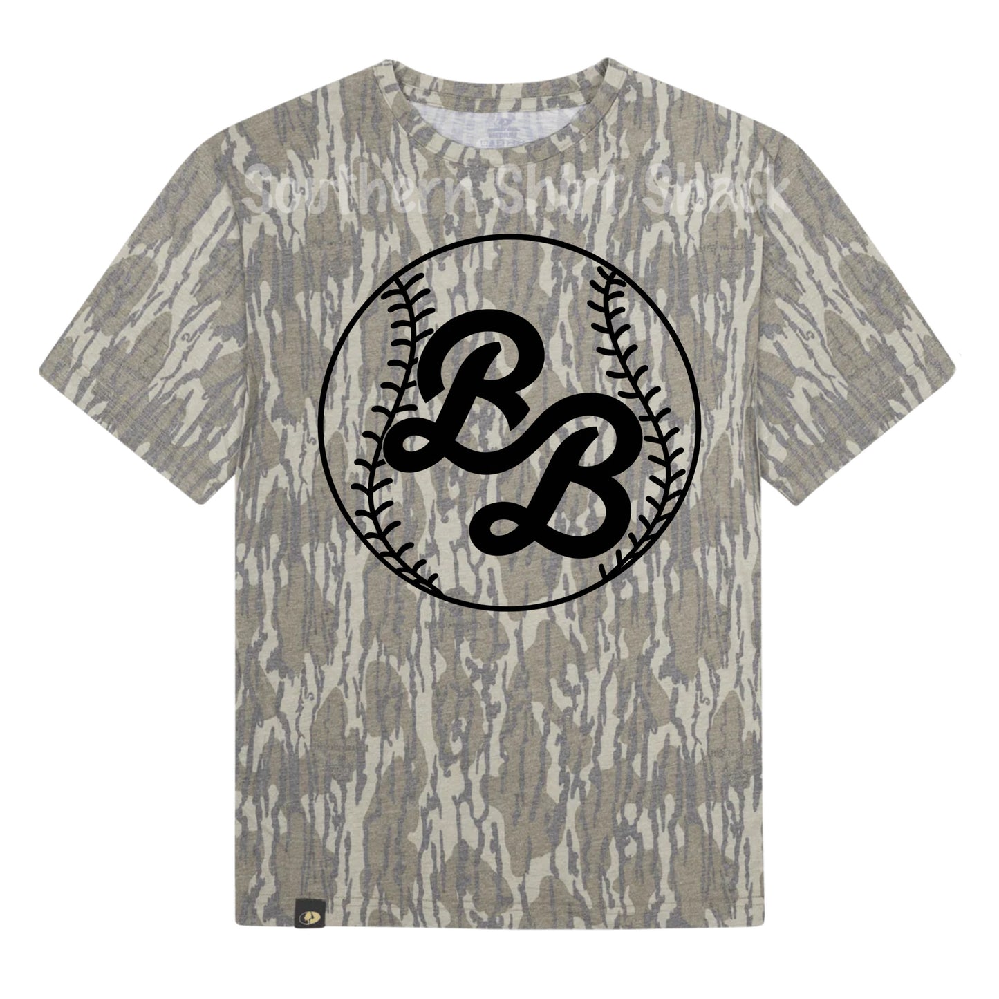 Authentic Mossy Oak Bayou Bandits Baseball Logo Tee