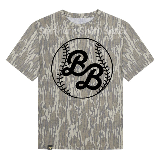 Authentic Mossy Oak Bayou Bandits Baseball Logo Tee