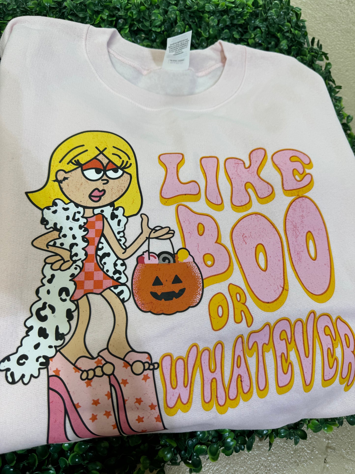 READY TO SHIP boo lizzie sweatshirt size XL