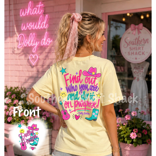 Do it on Purpose Dolly Comfort Colors Tee Butter Yellow