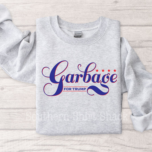 Garbage for Trump | Ash Gray Sweatshirt