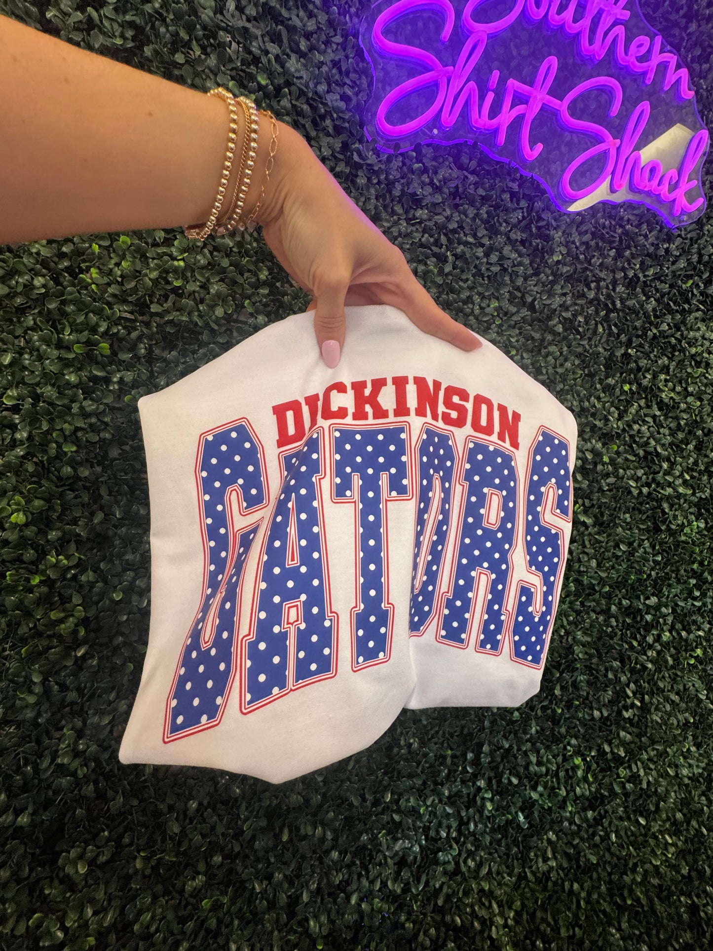Dickinson Gators Polka Dot Tee