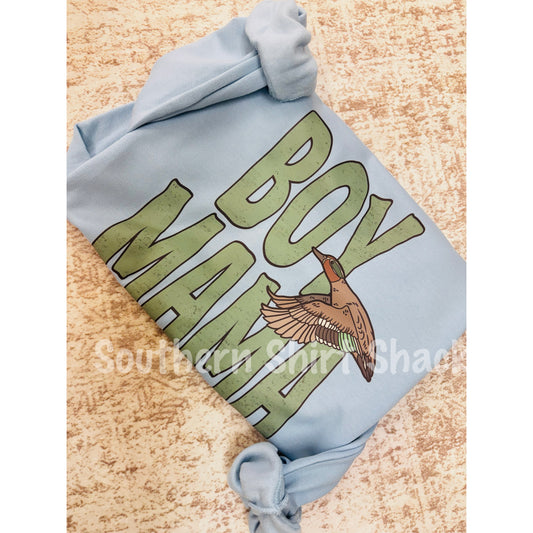Mallard Boy Mama Sweatshirt | Light Blue