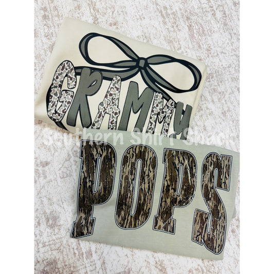 Grammy - Pops Comfort Colors tee