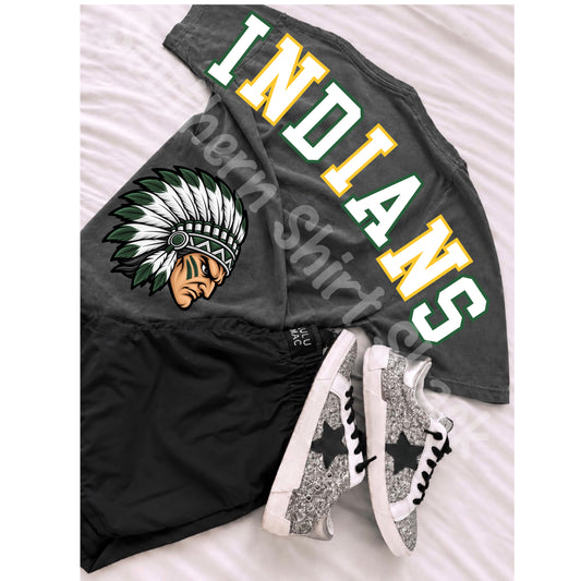 Varsity Oversized Mascot Tee | CUSTOMIZABLE | PLEASE READ DESCRIPTION