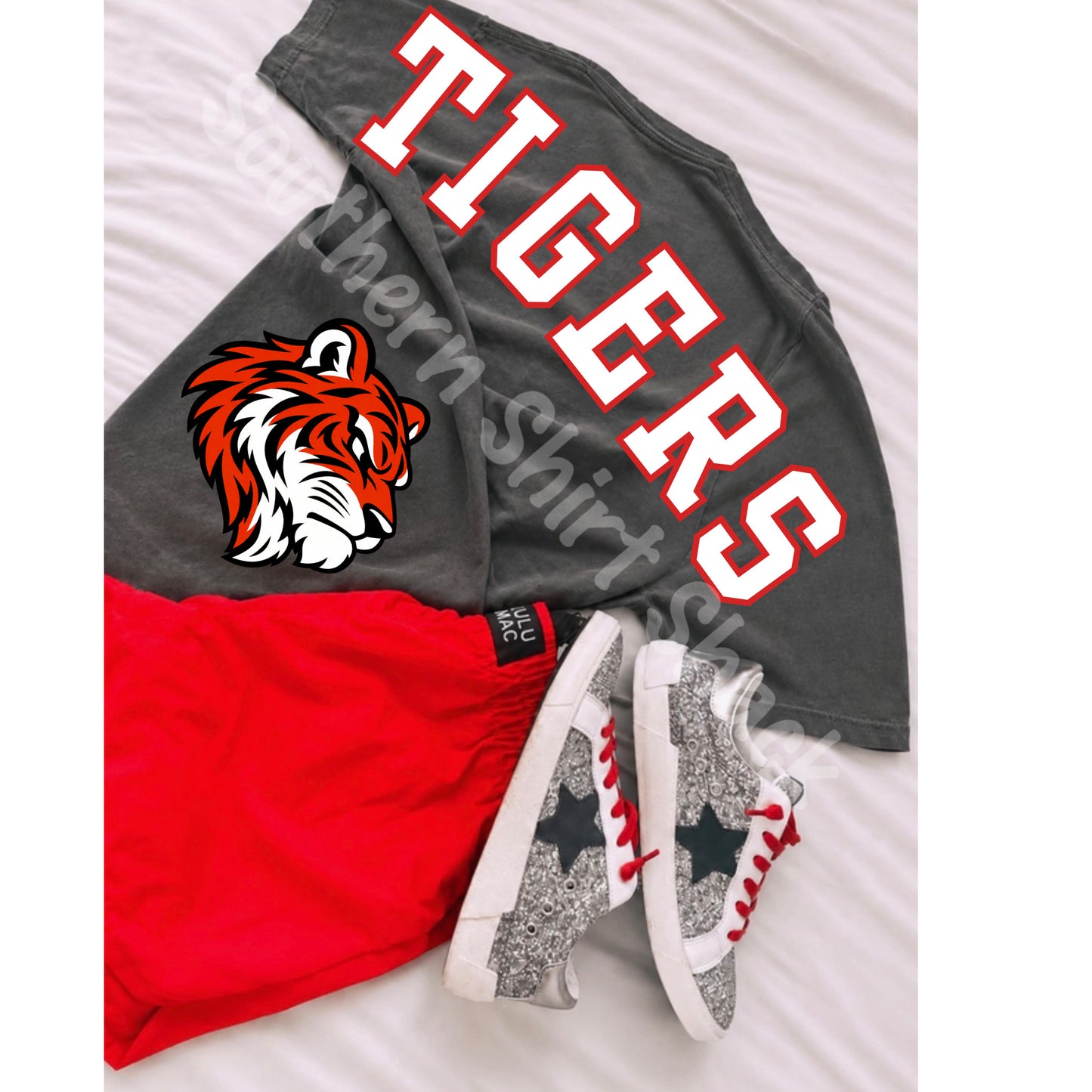 Varsity Oversized Mascot Tee | CUSTOMIZABLE | PLEASE READ DESCRIPTION