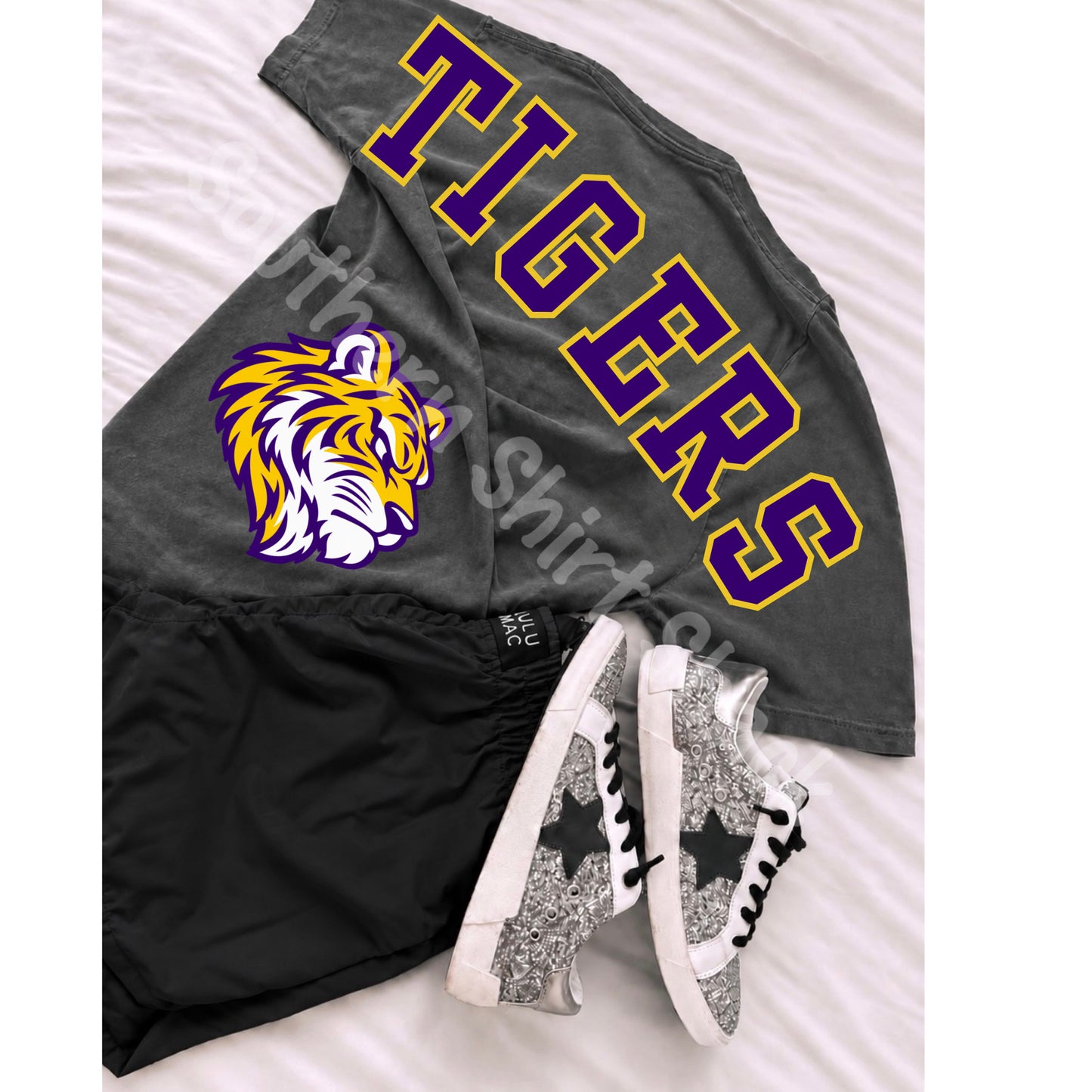 Varsity Oversized Mascot Tee | CUSTOMIZABLE | PLEASE READ DESCRIPTION