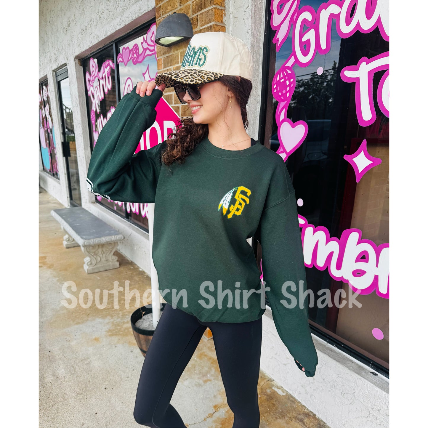 Custom Team oversized print sweatshirt | READ DESCRIPTION