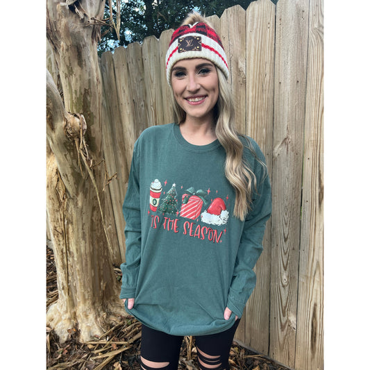 Tis the season| comfort colors long sleeve tee