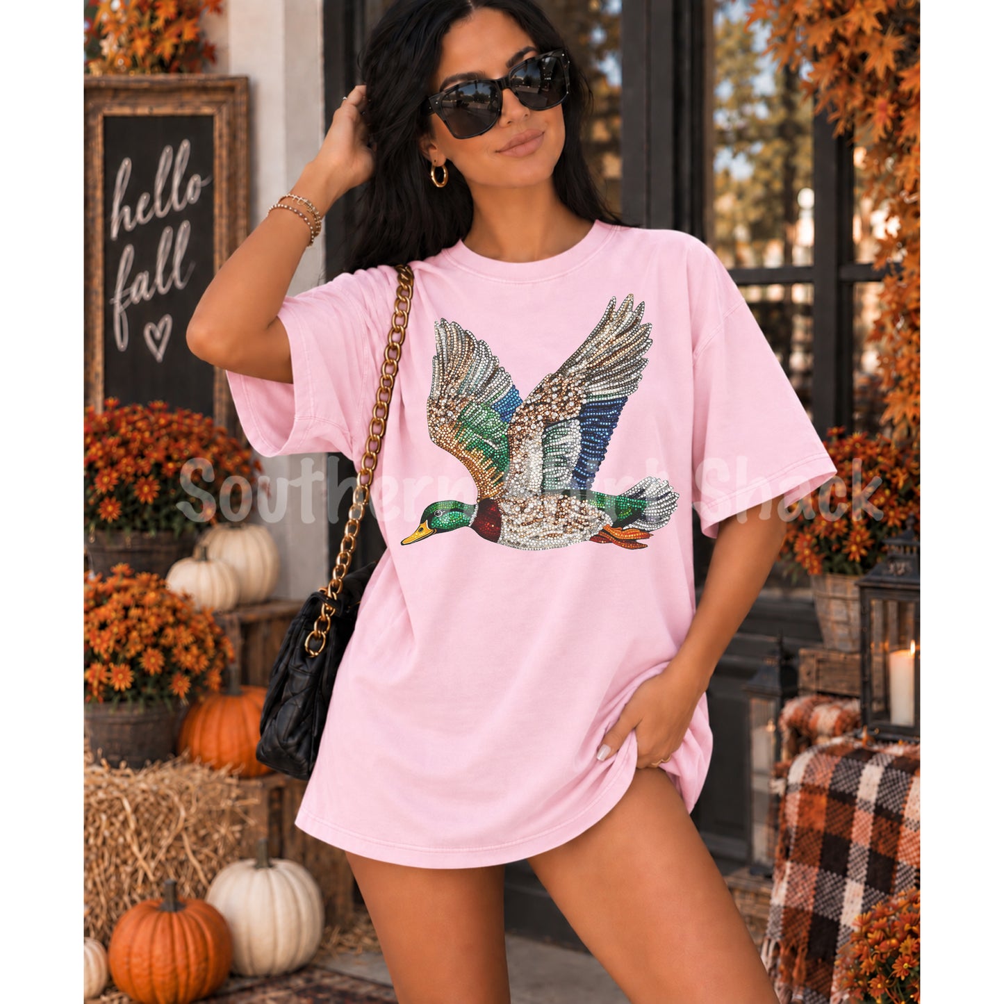 $13 THURSDAY T-Shirt of the Day | Faux Sequin Duck | NO COUPON CODES ALLOWED |  Gildan Dryblend | YOUTH XS-ADULT 3X