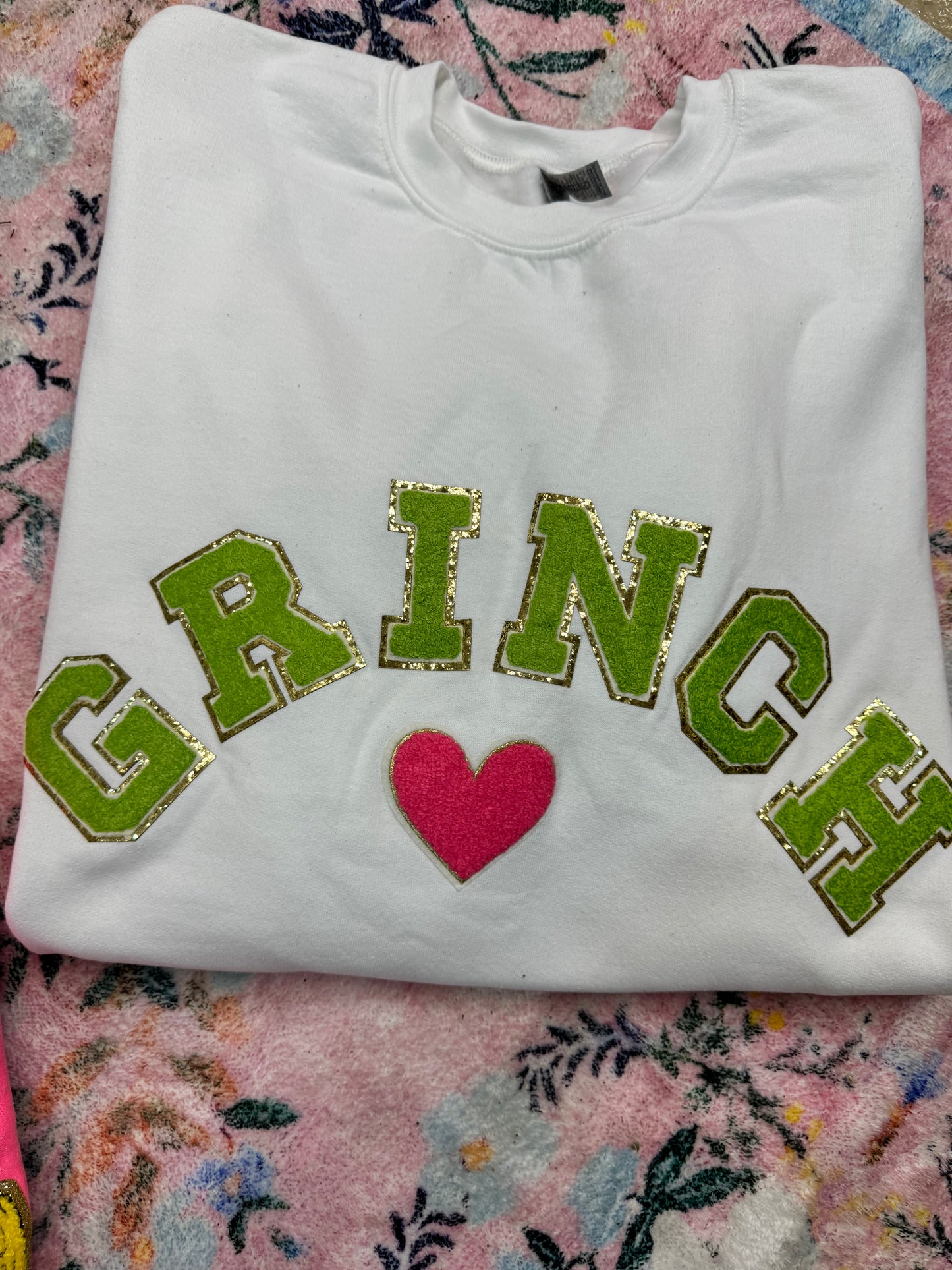 Oopsie Grinch Patch Sweatshirt 2X | READY TO SHIP