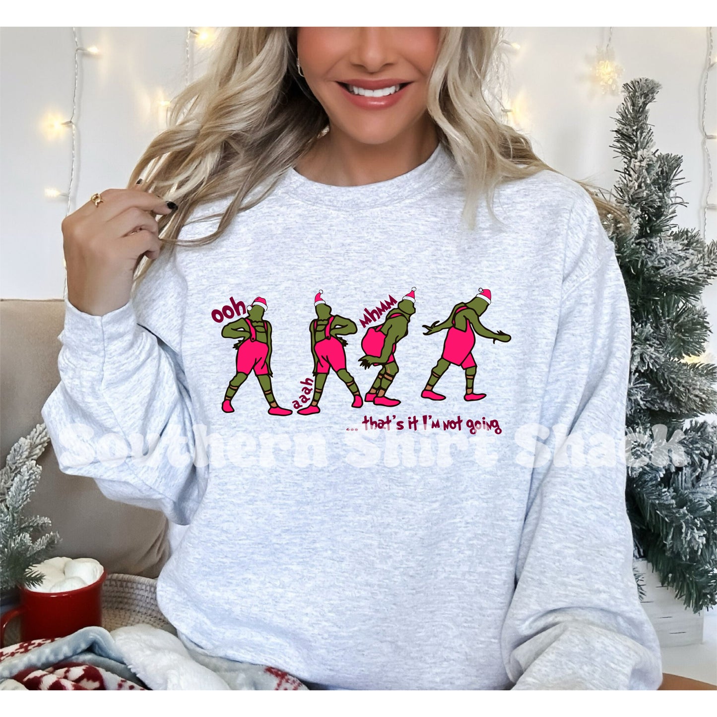 Not Going Grinchmas | Ash Gray Sweatshirt