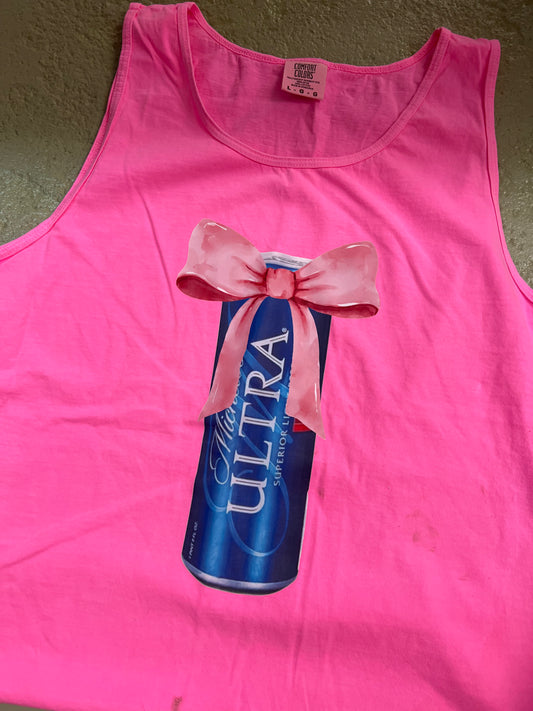 Ultra neon pink cc tank - Large