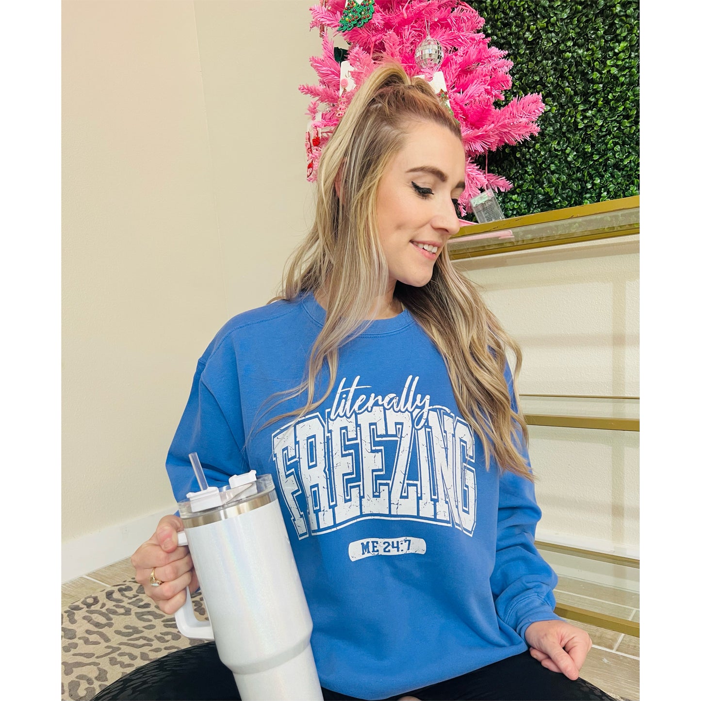 Literally Freezing ❄️ Comfort Colors Sweatshirt