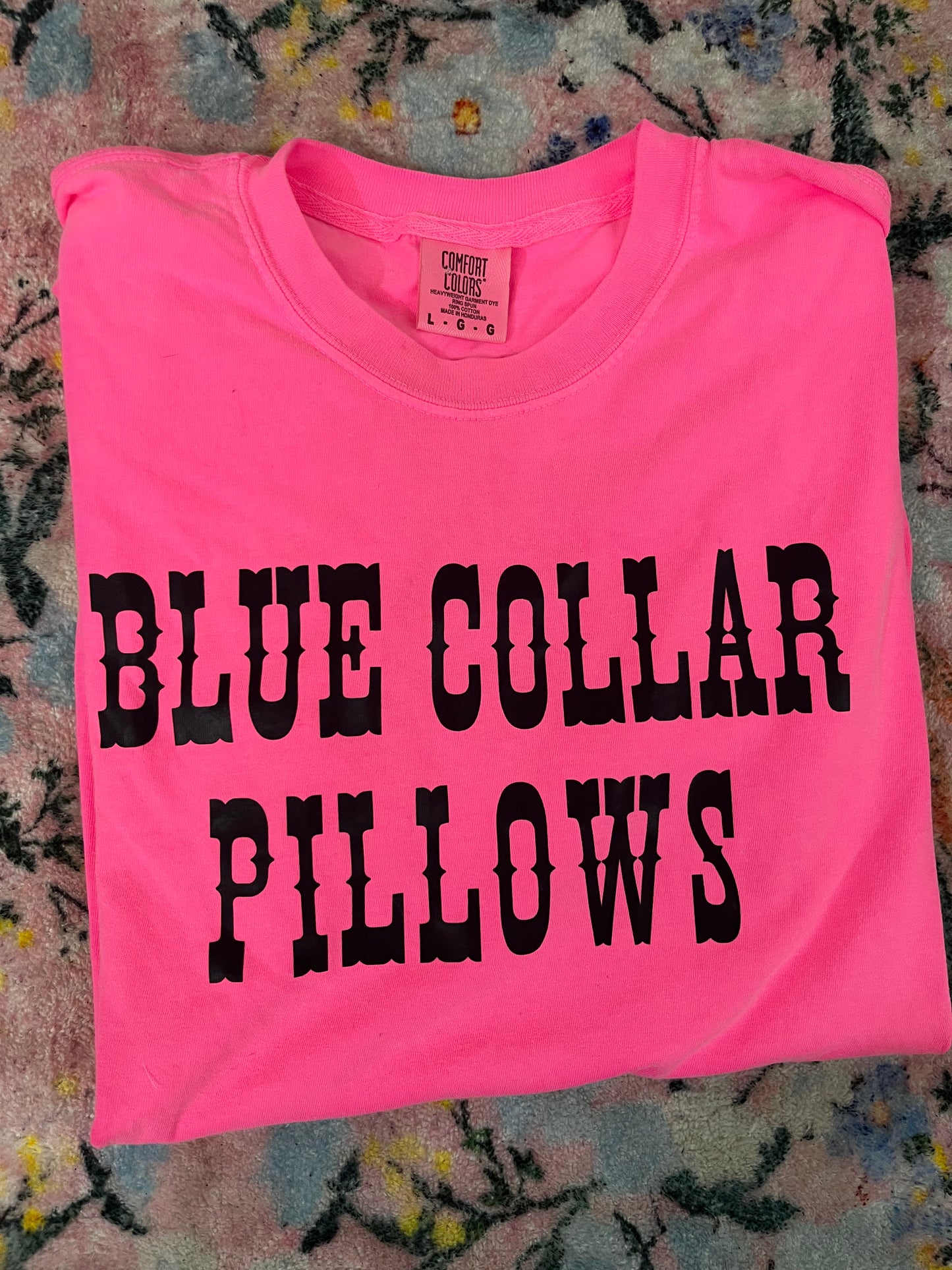 Blue Collar Pillows - Large cc tee