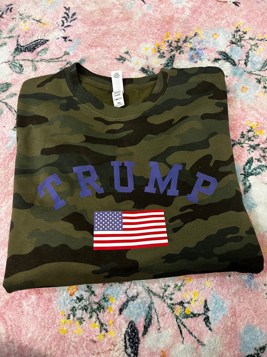 Trump Camo sweatshirt — 2X