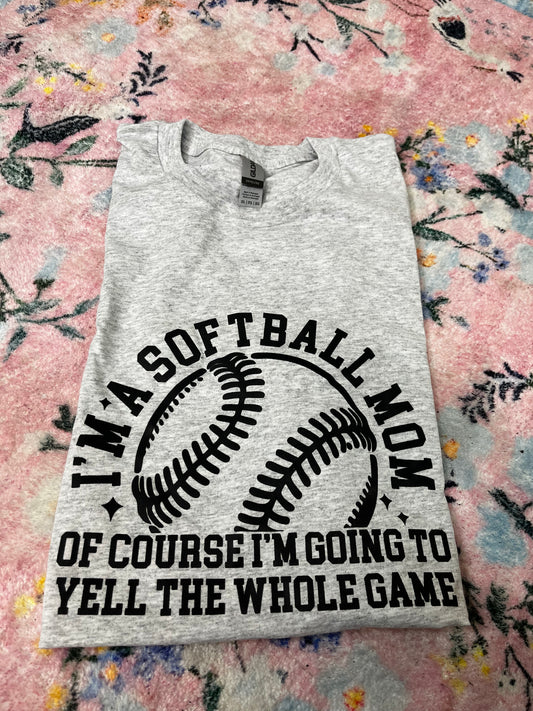 Softball  Mom - 2XL tee