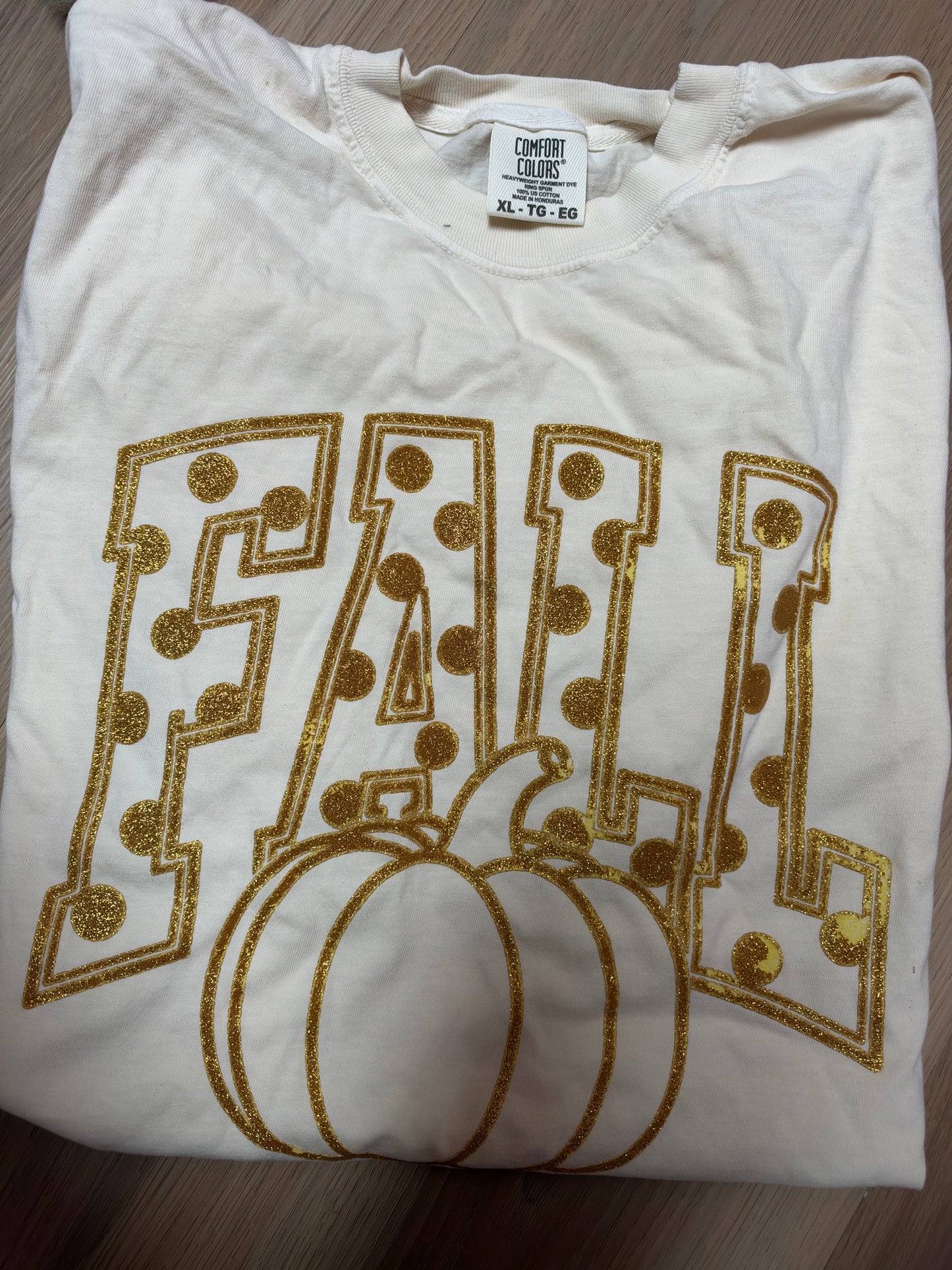 Oopsie Glitter Fall Tee  | XL  | READY TO SHIP