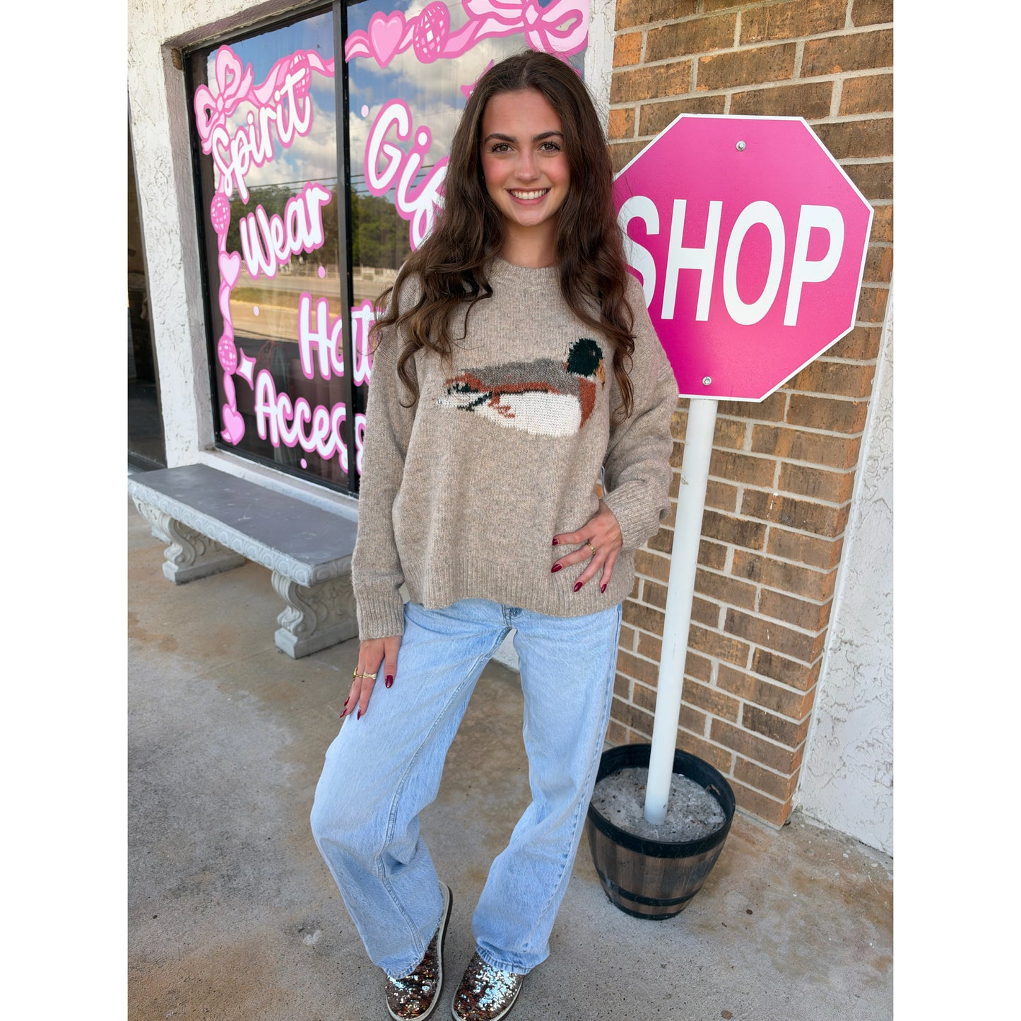 Mallard Duck Knit Sweater