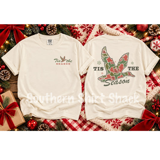 Tis the Season Camo Duck | Ivory Comfort Colors tee