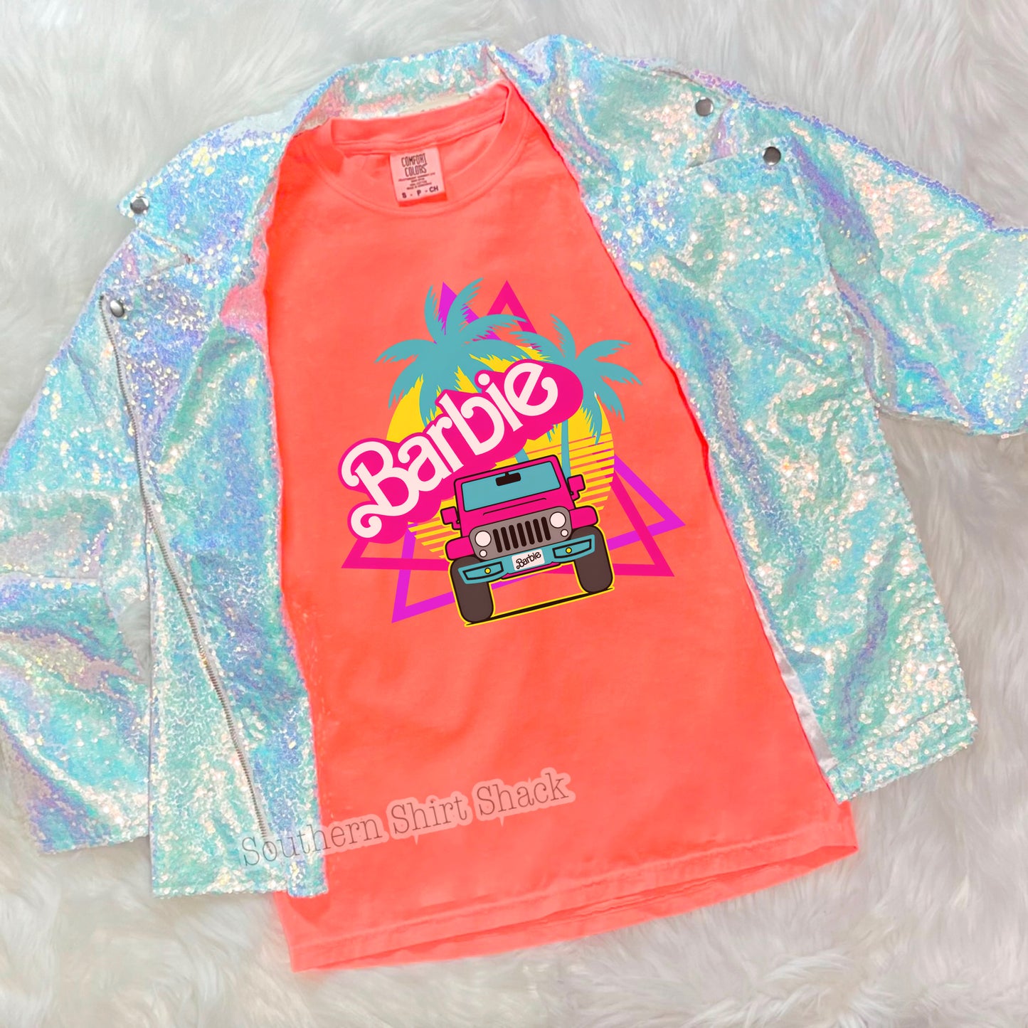 Barbie Jeep CC tee