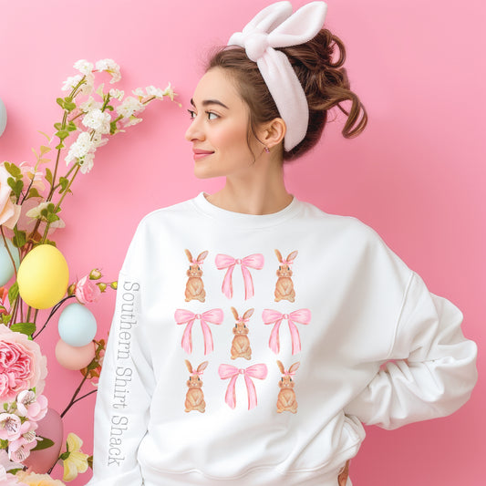 Coquette Bunnies & Bows Sweatshirt