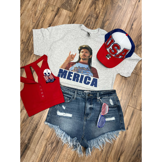 Joe Dirt ‘Merica cropped tee