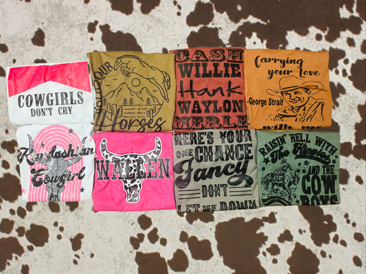 Western|Country Music Mystery Tee- NO COUPON CODEs ALLOWED