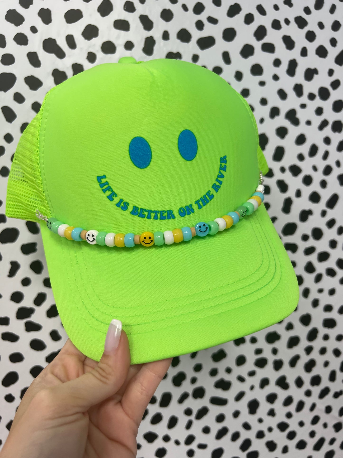 Life is better on the river | Trucker hat with charm