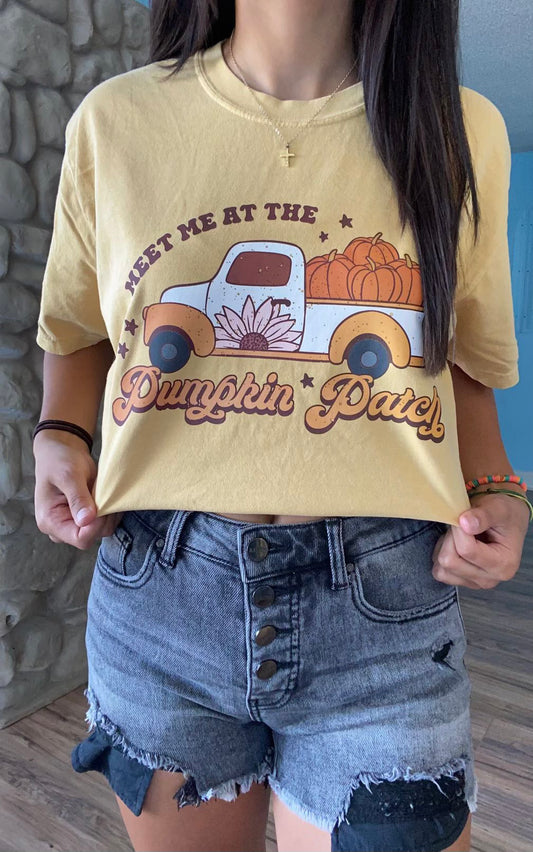 Meet me at the Pumpkin Patch | comfort colors tee