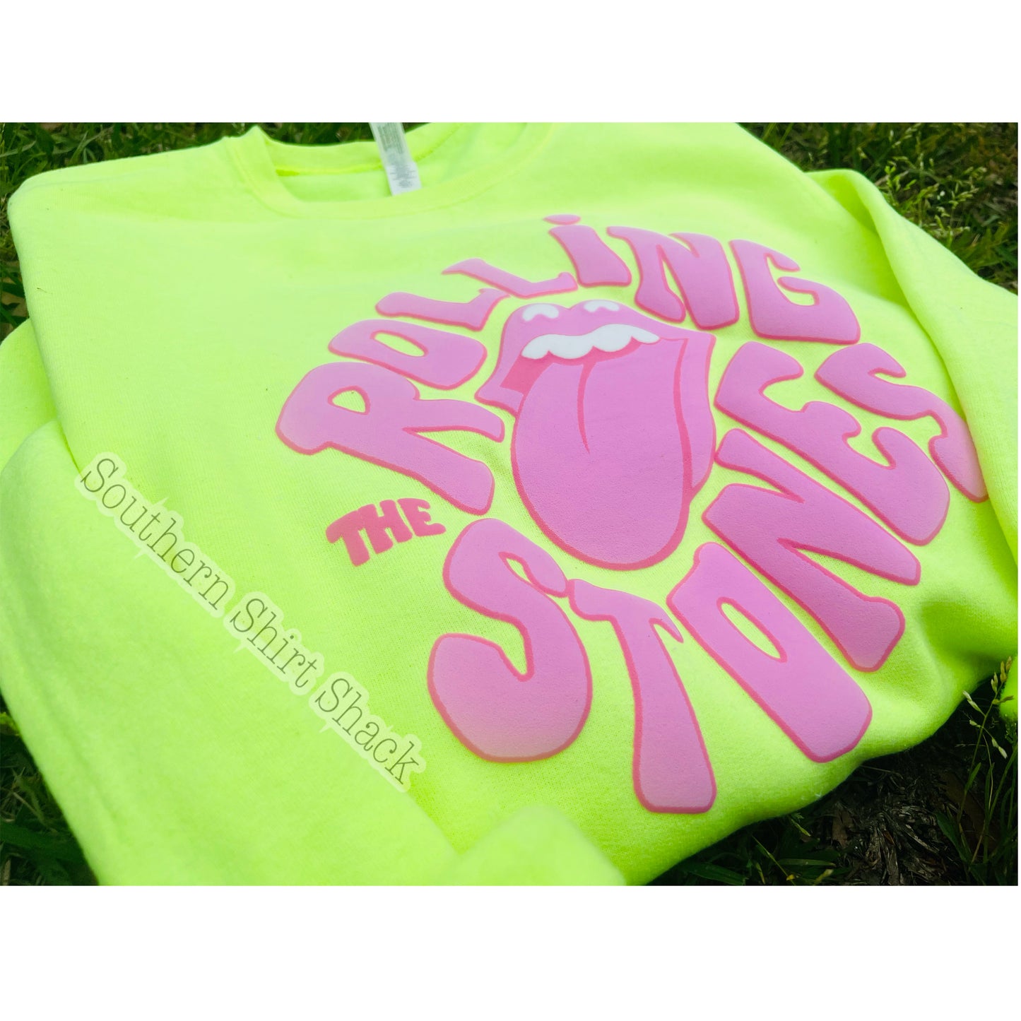 Neon Stones Puff Sweatshirt