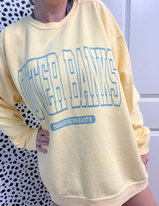 Outerbanks Varsity Sweatshirt|Comfort Colors