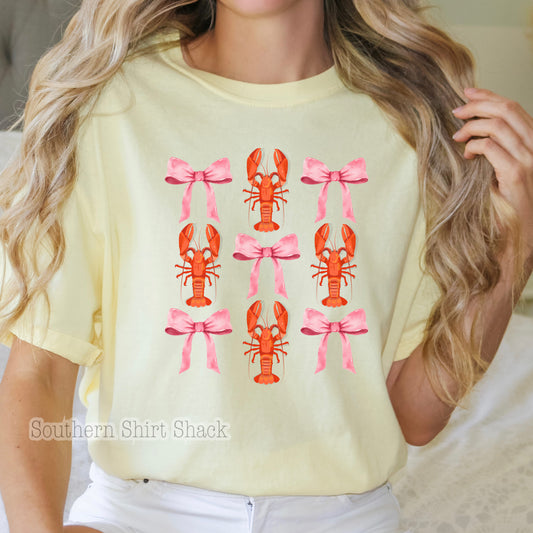 Coquette Crawfish & Bows CC tee