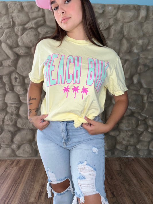 Beach Bum PUFF print | Comfort Colors tee