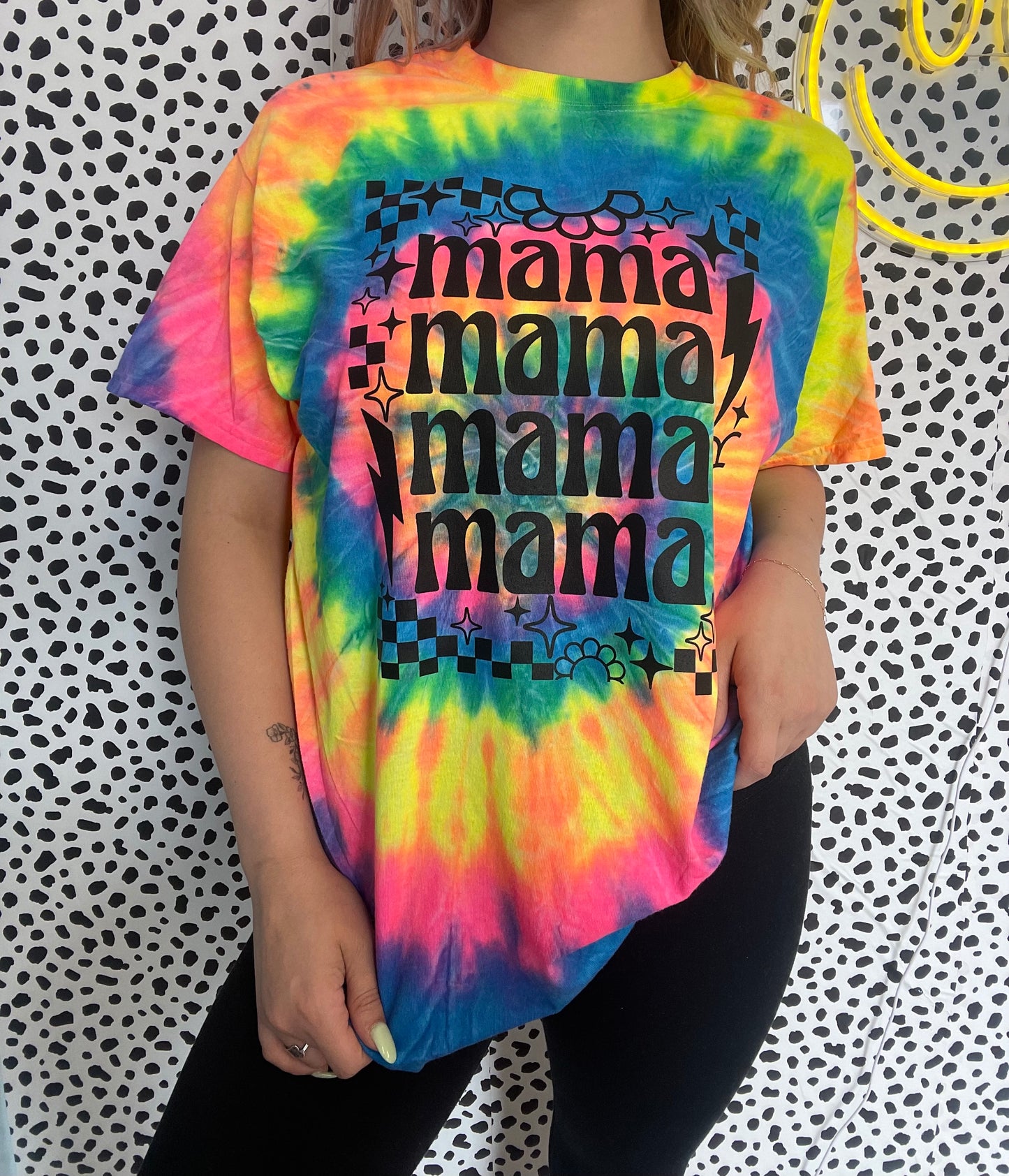 Cool Mama Vibes TieDye tee