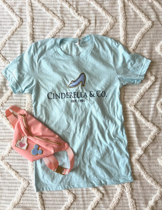 Meet me at Midnight glass slipper chenille patch tee