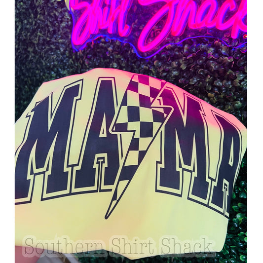 Checkered Mama Bolt CC tee