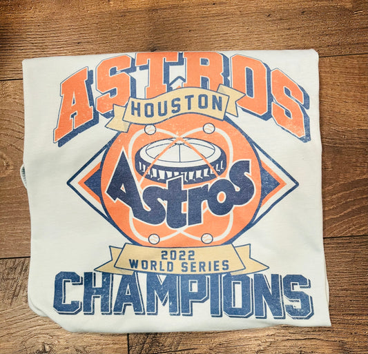 Retro Houston Astros World Series Champs 2022 - light blue