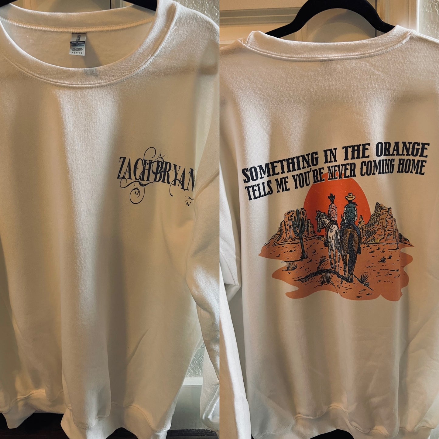 Something in the Orange front and back Sweatshirt