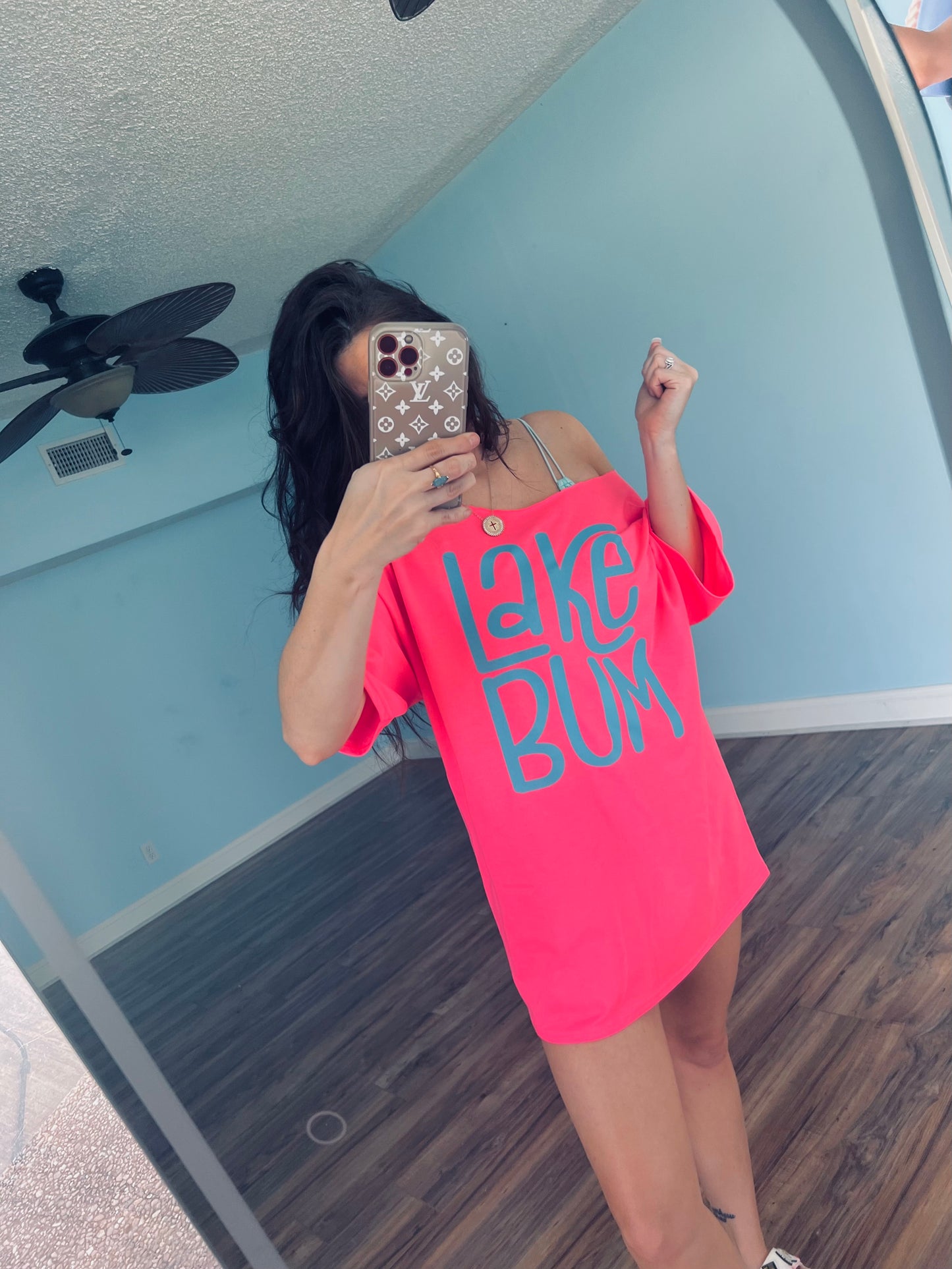 Lake Bum | off the shoulder tee