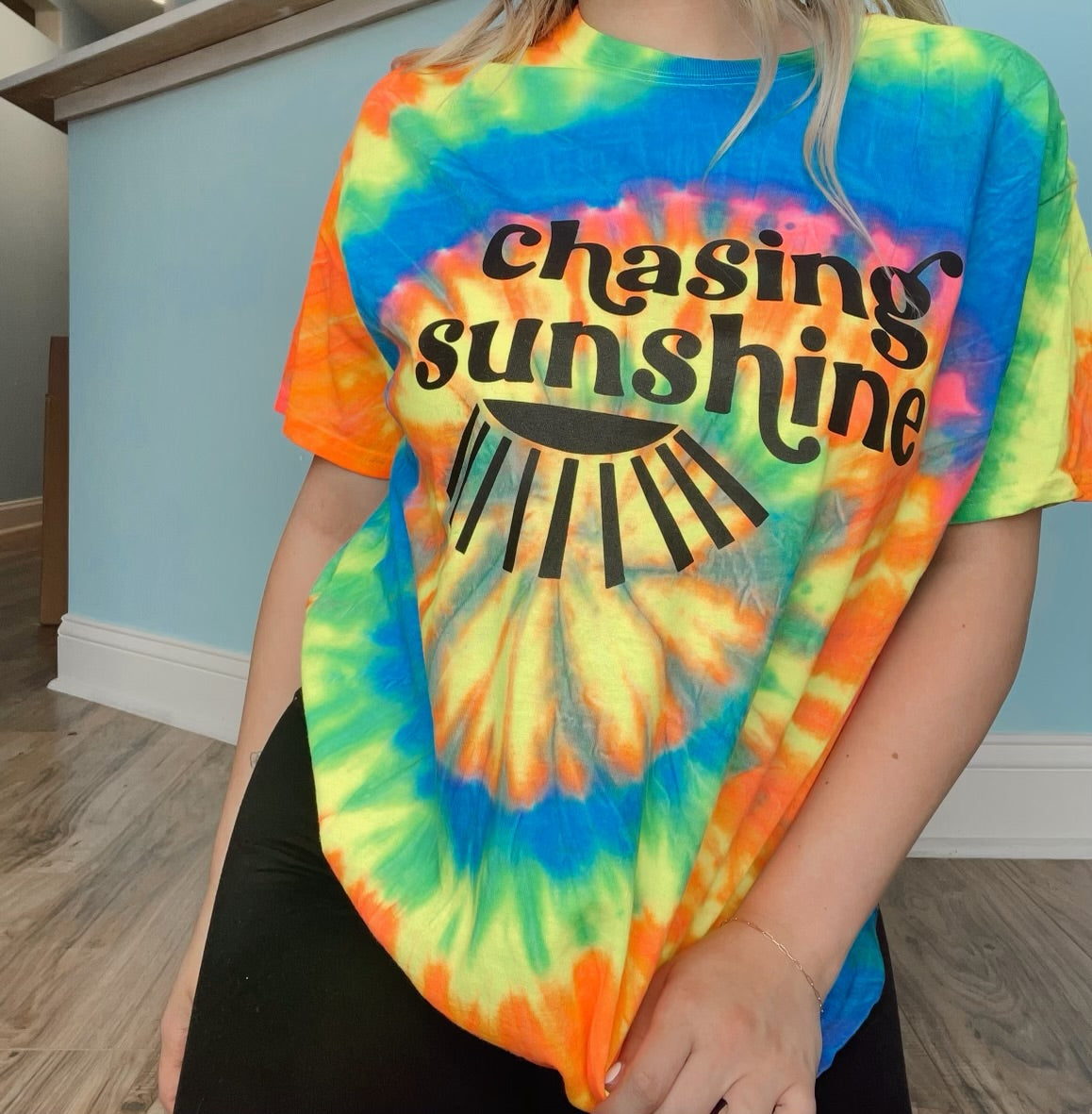 Chasing Sunshine | tiedye tee