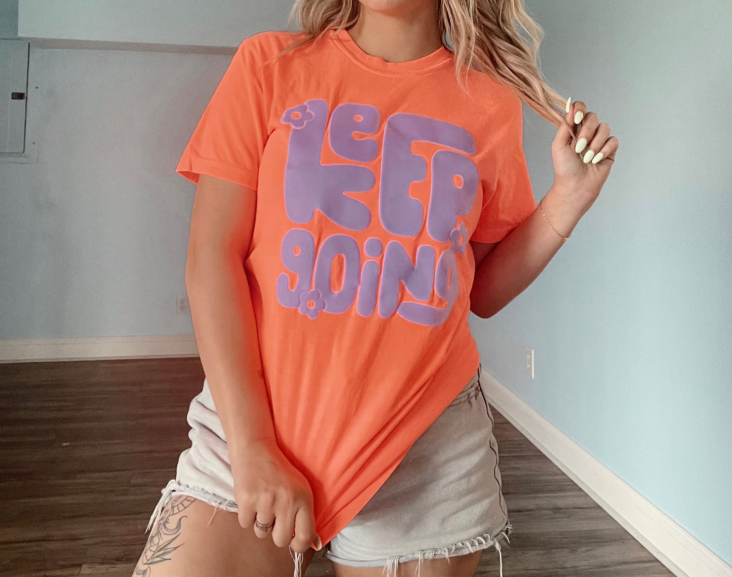 Keep Going | Comfort Colors Puff Print