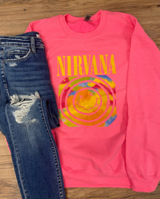 Neon Music Vibes Nirvana Sweatshirt