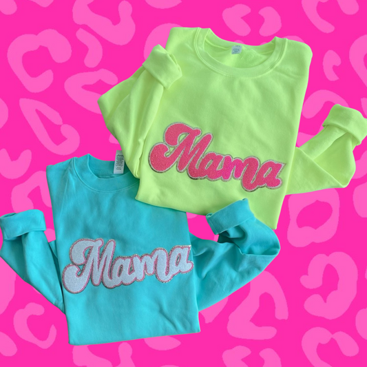 Retro Mama | Chenille Patch Sweatshirt