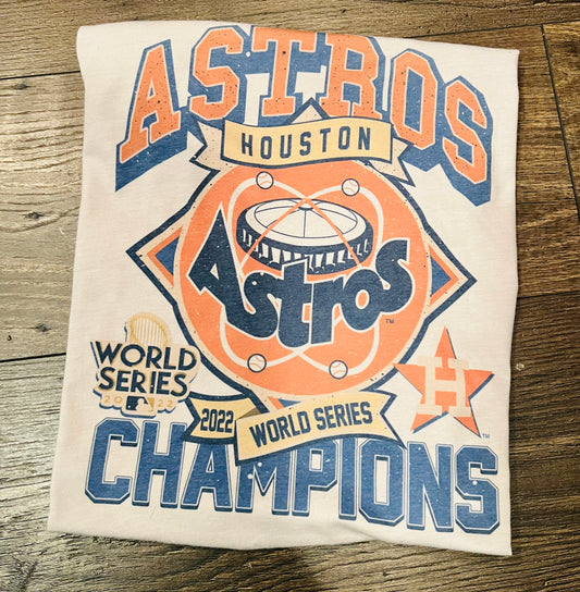 Retro Houston Astros World Series Champs 2022 - tan