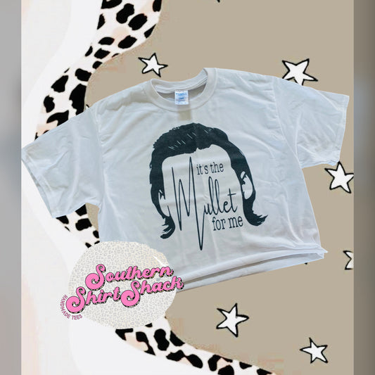 It’s the mullet for me cropped tee