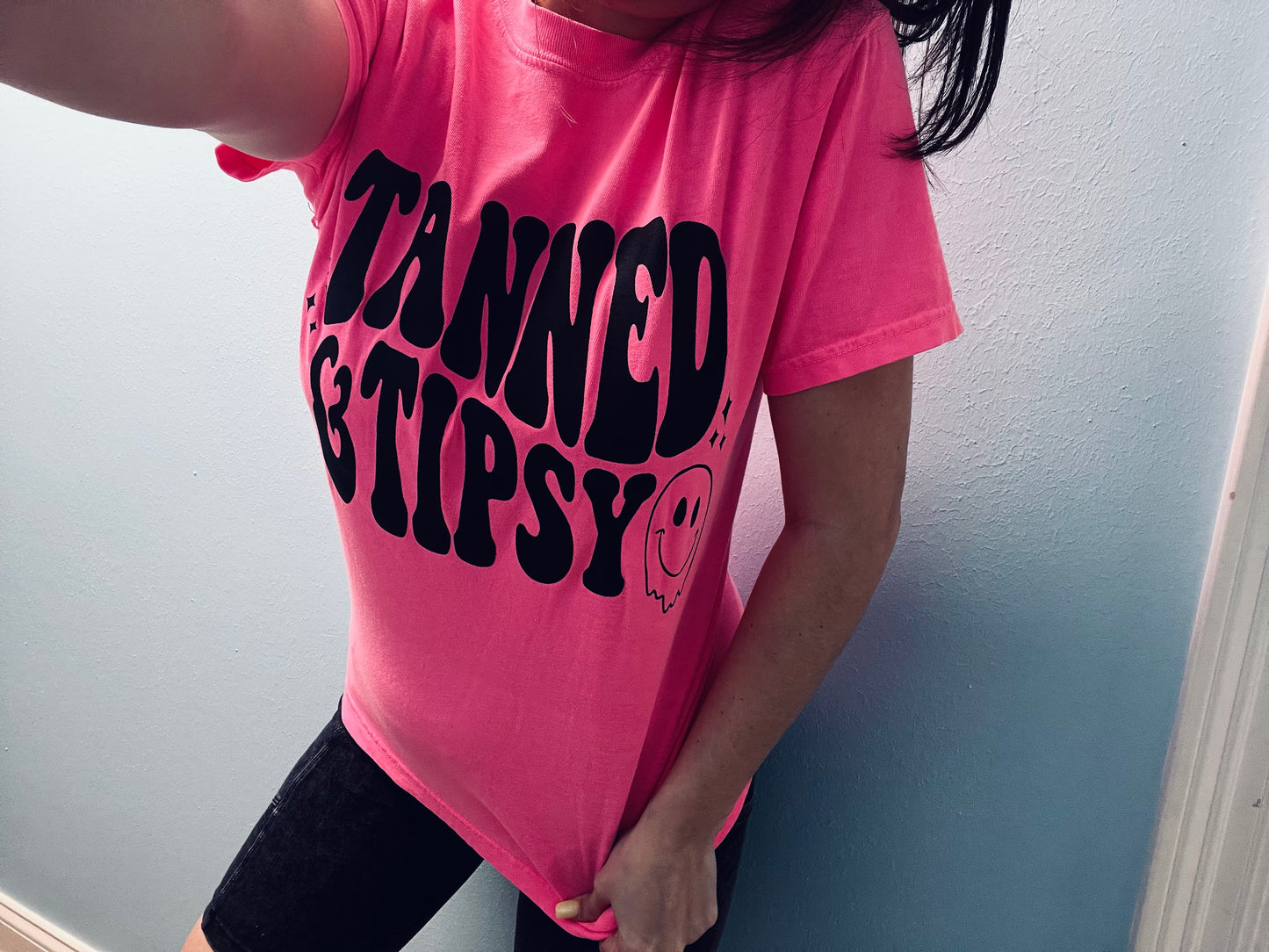 Tanned & Tipsy | comfort colors tee